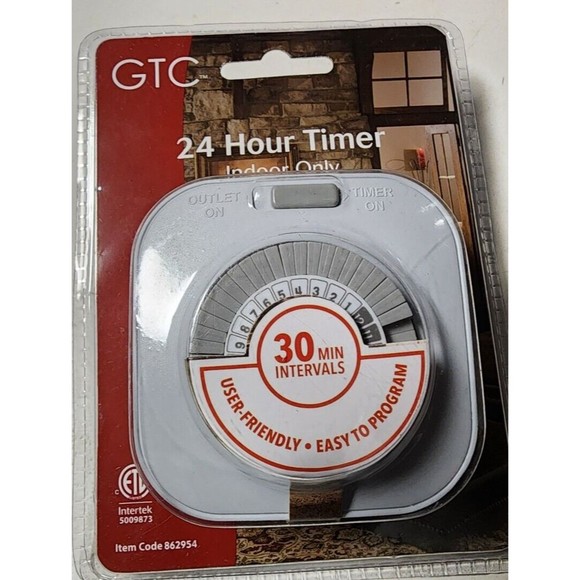 GTC 24 Hour Timer Indoor Daily Timer 30 Minute Intervals - Picture 1 of 2